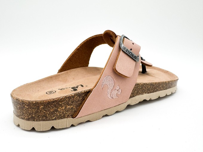 thies 1856 ® Eco Thong Braid Sandal vegan pale rose (W/X) from COILEX