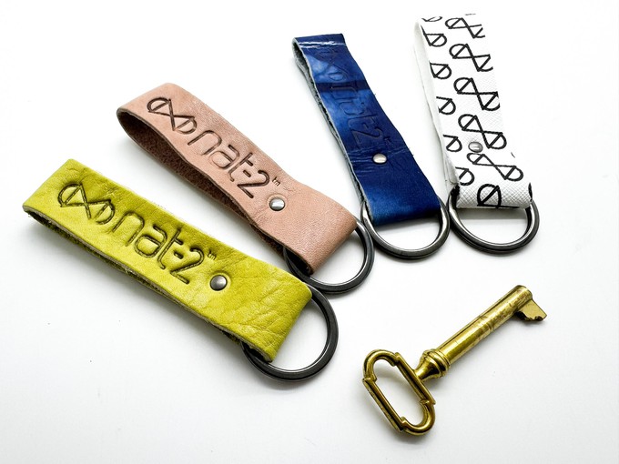 nat-2™ Leather Keychain red wine from COILEX