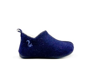 thies 1856 ® Kids Wool Slipper Boot dark navy (K) from COILEX