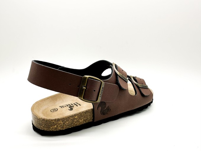 thies 1856 ® Eco Bio Backstrap Sandal vegan chocolate (W/M/X) from COILEX