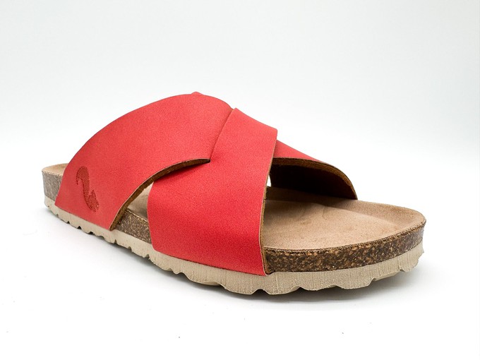 thies 1856 ® Eco Bio Cross Sandal vegan coral (W/X) from COILEX