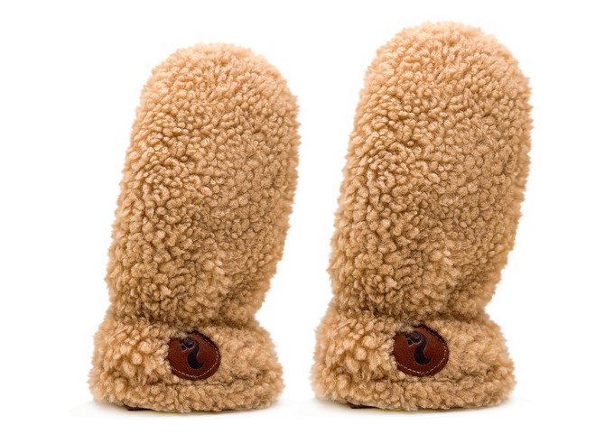 thies 1856 ® Sheepskin Gloves / Mittens beige from COILEX