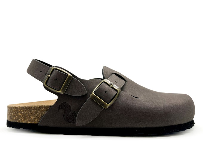 thies 1856 ® Eco Bio Backstrap Clog vegan mocca (W/M/X) from COILEX