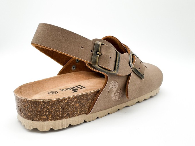 thies 1856 ® Eco Bio Backstrap Clog vegan elephant grey (W/M/X) from COILEX