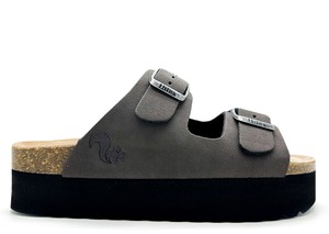 thies 1856 ® Eco Bio Plateau Sandal vegan charcoal (W/X) from COILEX