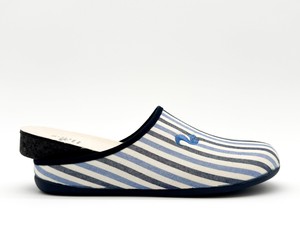 thies 1856 ® Eco Pyjama Slipper blue stripe (W/X) from COILEX