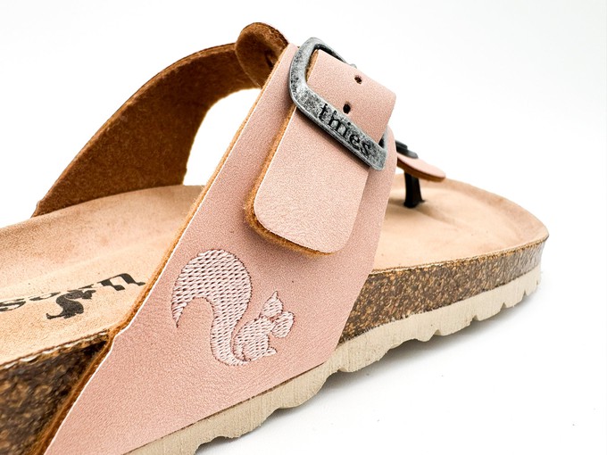 thies 1856 ® Eco Thong Braid Sandal vegan pale rose (W/X) from COILEX
