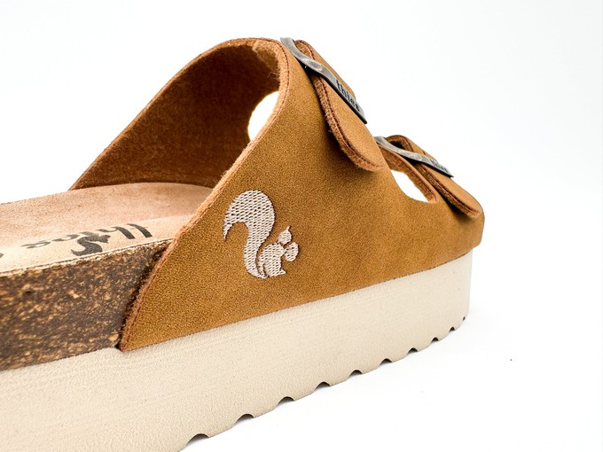 thies 1856 ® Eco Bio Plateau Sandal vegan cognac (W/X) from COILEX
