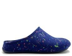 thies 1856 ® Recycled PET Slipper vegan LED navy via COILEX