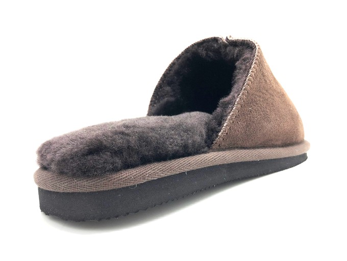 thies 1856 ® Sheepskin Grumpy Dad Slipper dark brown (M) from COILEX