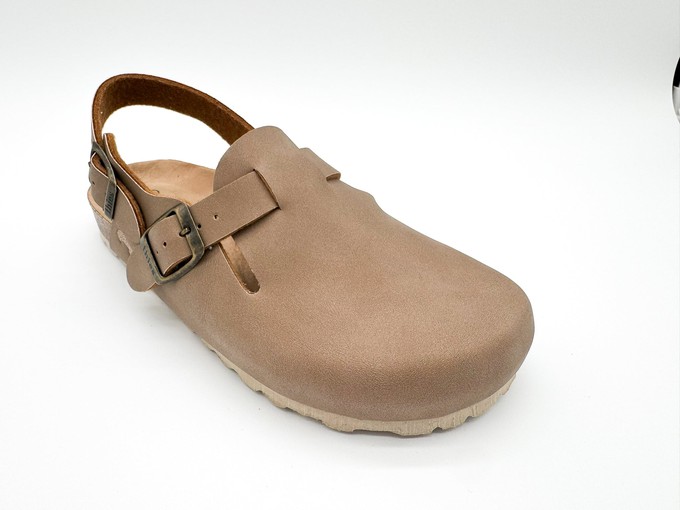 thies 1856 ® Eco Bio Backstrap Clog vegan elephant grey (W/M/X) from COILEX