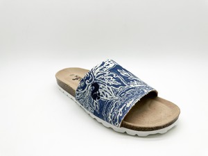 thies 1856 ® Rec Denim Pool Slide vegan paisley (W/X) from COILEX