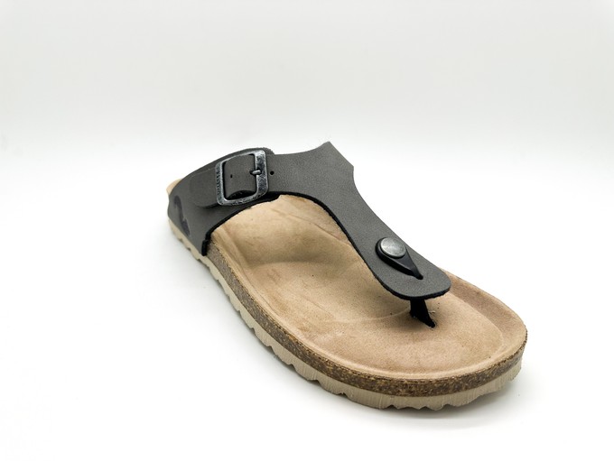 thies 1856 ® Eco Bio Thong Sandal vegan stonehenge (W/M/X) from COILEX