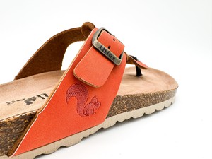 thies 1856 ® Eco Thong Braid Sandal vegan carrot (W/X) from COILEX