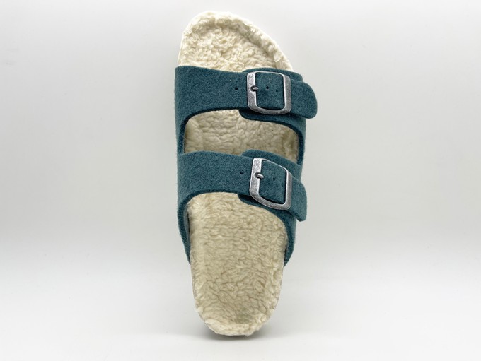 thies 1856 ® Recycled Plush PET Bio Sandal vegan olive (W/X) from COILEX