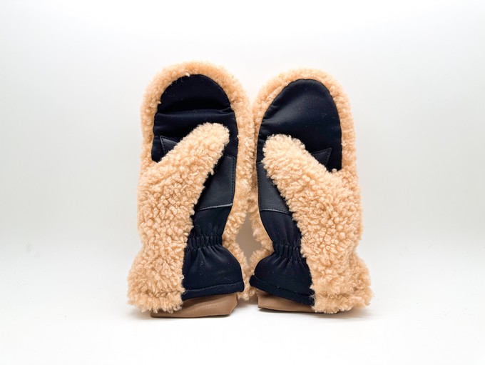 thies 1856 ® Sheepskin Gloves / Mittens beige from COILEX