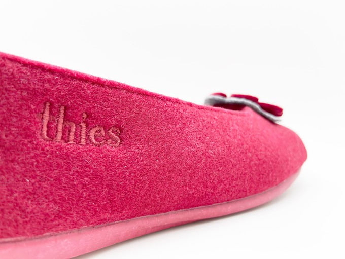 thies 1856 ® Recycled PET Ballerina vegan bordeaux from COILEX