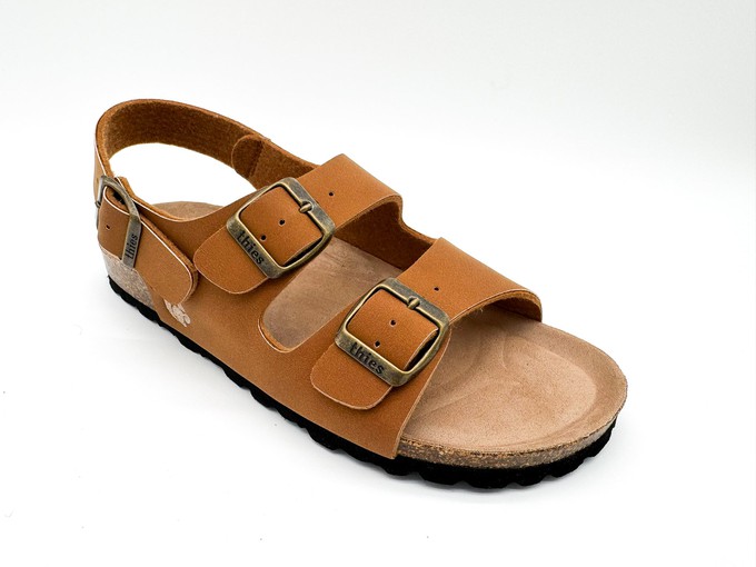 thies 1856 ® Eco Bio Backstrap Sandal vegan caramel (W/M/X) from COILEX