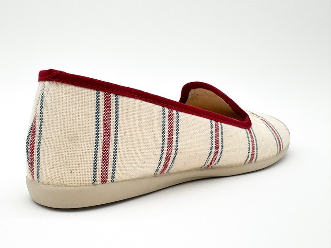thies 1856 ® Eco Stripe Closed Slipper red blue stripe (W/X) from COILEX