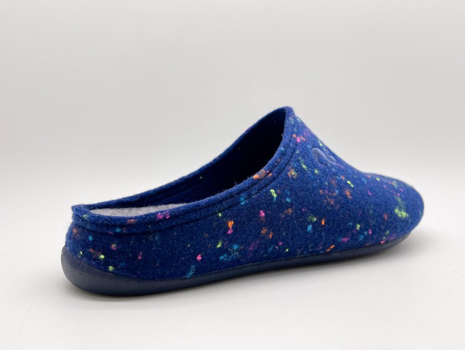 thies 1856 ® Recycled PET Slipper vegan LED navy from COILEX