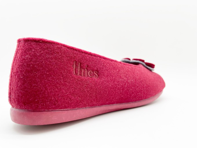 thies 1856 ® Recycled PET Ballerina vegan bordeaux from COILEX