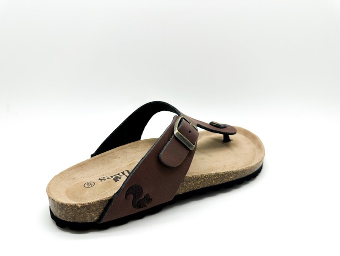 thies 1856 ® Eco Bio Thong Sandal vegan chocolate (W/M/X) from COILEX