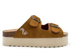 thies 1856 ® Eco Bio Plateau Sandal vegan cognac (W/X) via COILEX