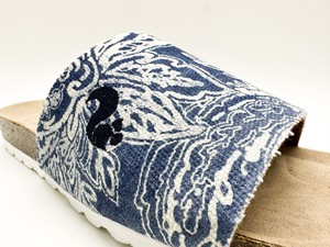 thies 1856 ® Rec Denim Pool Slide vegan paisley (W/X) from COILEX