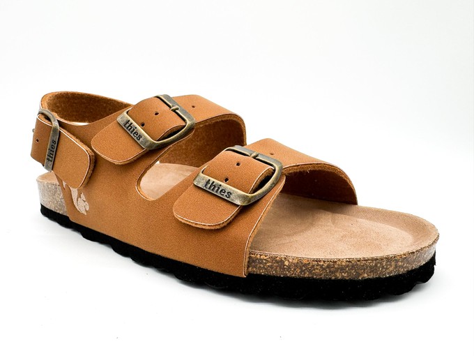 thies 1856 ® Eco Bio Backstrap Sandal vegan caramel (W/M/X) from COILEX