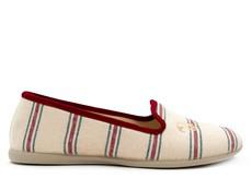 thies 1856 ® Eco Stripe Closed Slipper red blue stripe (W/X) via COILEX
