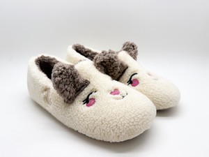 thies 1856 ® Organic Rabbit Closed Slipper vegan off white from COILEX