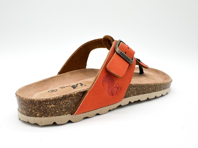 thies 1856 ® Eco Thong Braid Sandal vegan carrot (W/X) from COILEX