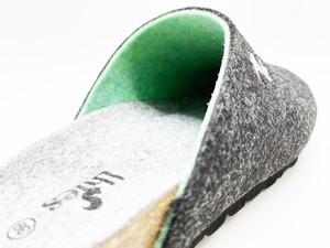 thies 1856 ® Recycled PET Bio Clog vegan anthracite mint from COILEX