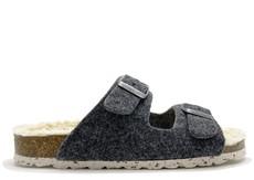 thies 1856 ® Recycled Plush PET Bio Sandal vegan dark grey (W/X) via COILEX