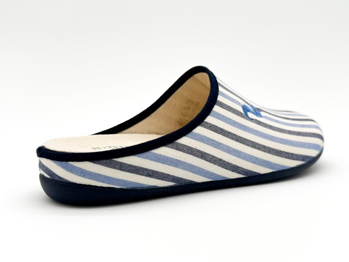 thies 1856 ® Eco Pyjama Slipper blue stripe (W/X) from COILEX