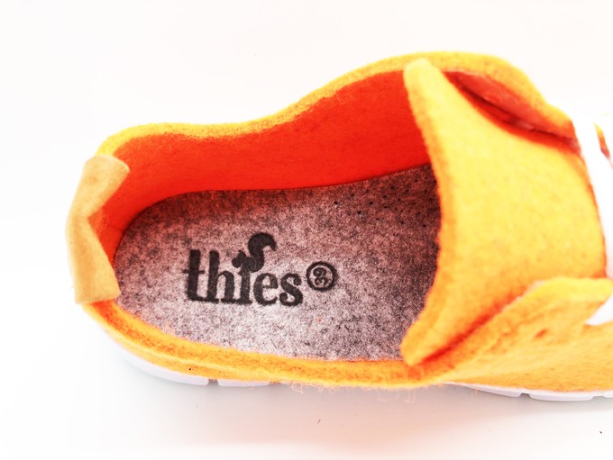 thies ® PET Sneaker neon orange | vegan aus recycelten Flaschen from COILEX