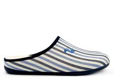 thies 1856 ® Eco Pyjama Slipper blue stripe (W/X) via COILEX