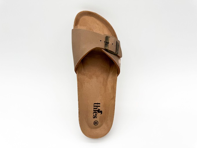 thies 1856 ® Eco Bio Strap Sandal vegan elephant grey (W/X) from COILEX