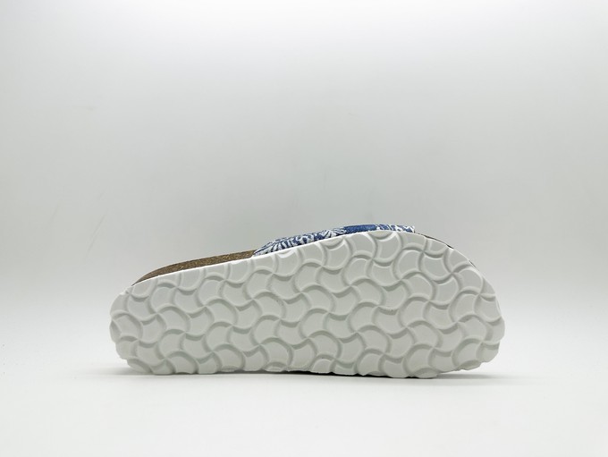 thies 1856 ® Rec Denim Pool Slide vegan paisley (W/X) from COILEX