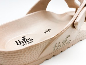 thies 1856 ® Ecofoam Thong Sandal vegan bronze from COILEX