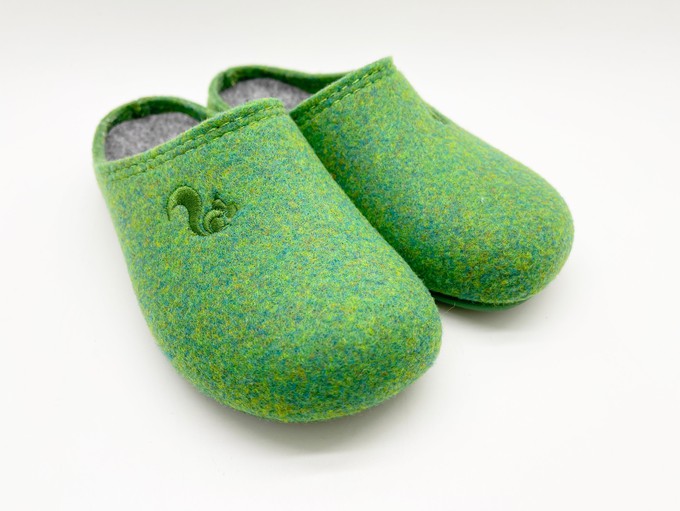 thies 1856 ® Recycled PET Slipper Kids vegan verde green (K) from COILEX