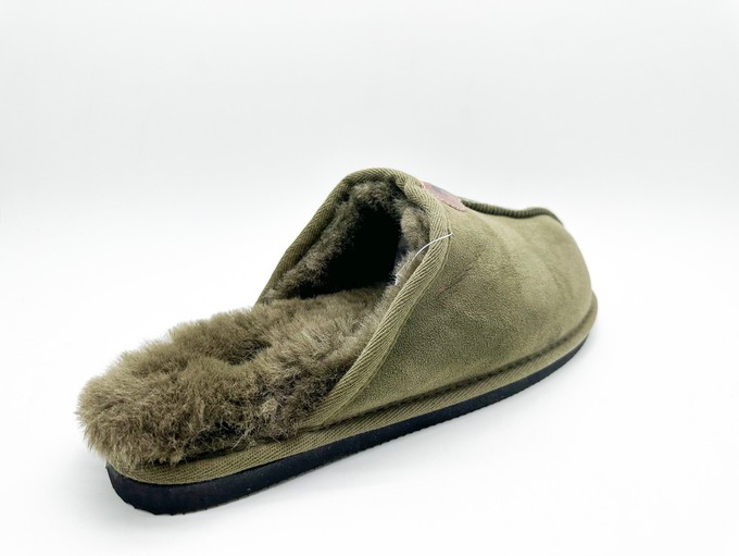 thies 1856 ® Sheepskin Grumpy Dad Slipper olive from COILEX