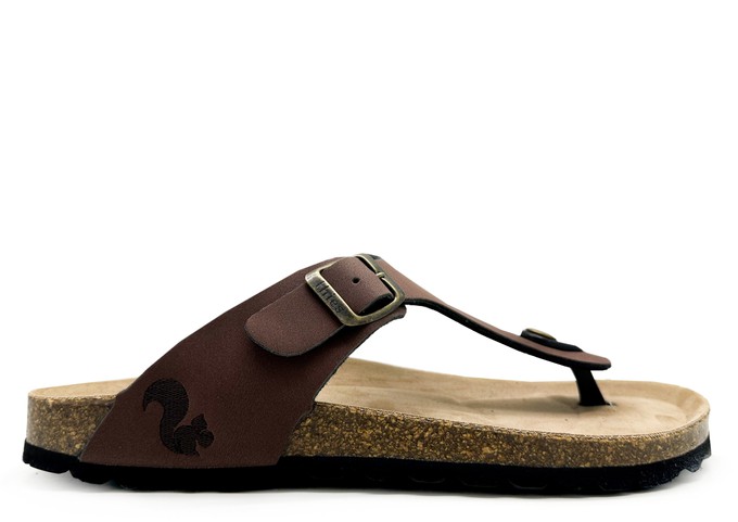 thies 1856 ® Eco Bio Thong Sandal vegan chocolate (W/M/X) from COILEX
