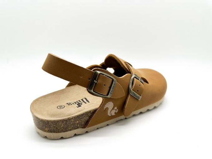 thies 1856 ® Eco Bio Backstrap Clog vegan caramel (W/M/X) from COILEX