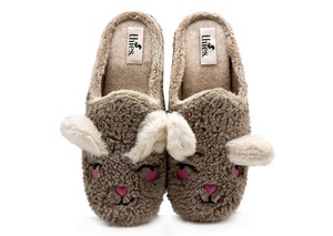 thies 1856 ® Organic Rabbit Slipper vegan taupe from COILEX