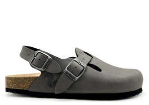 thies 1856 ® Eco Bio Backstrap Clog vegan stonehenge (W/M/X) from COILEX
