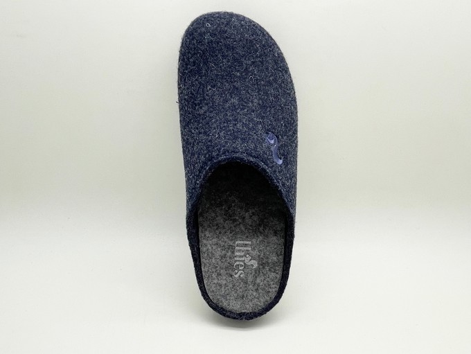 thies 1856 ® Recycled PET Slipper vegan dark navy (W/M/X) from COILEX