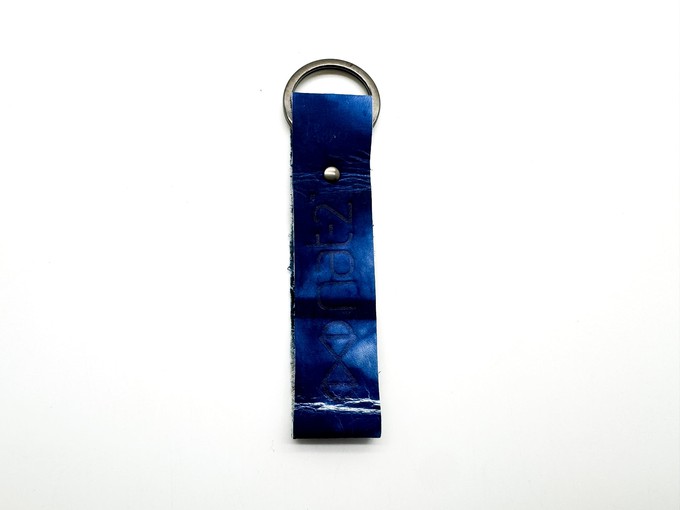 nat-2™ Leather Keychain indigo from COILEX