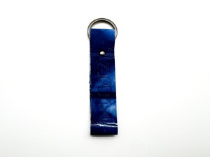 nat-2™ Leather Keychain indigo from COILEX