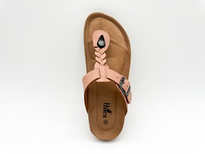 thies 1856 ® Eco Thong Braid Sandal vegan pale rose (W/X) from COILEX